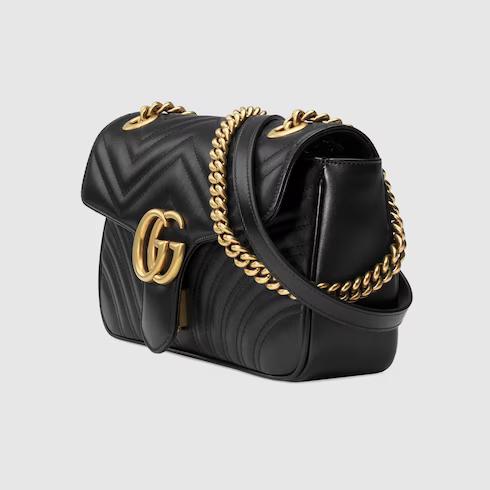 Túi Gucci GG Marmont Small Shoulder Bag Nữ Màu Đen Vuông