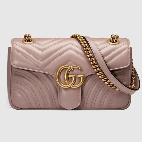 Túi Gucci GG Marmont Small Shoulder Bag Nữ Màu Hồng Phấn