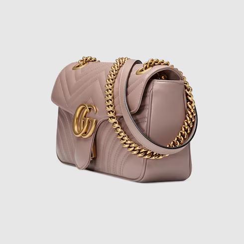 Túi Gucci GG Marmont Small Shoulder Bag Nữ Màu Hồng Phấn