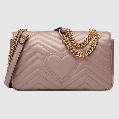 Túi Gucci GG Marmont Small Shoulder Bag Nữ Màu Hồng Phấn