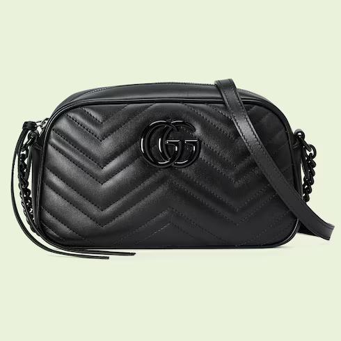 Túi Gucci GG Marmont Small Shoulder Bag Nữ Màu Đen Bóng