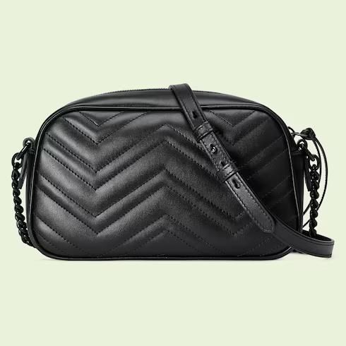 Túi Gucci GG Marmont Small Shoulder Bag Nữ Màu Đen Bóng