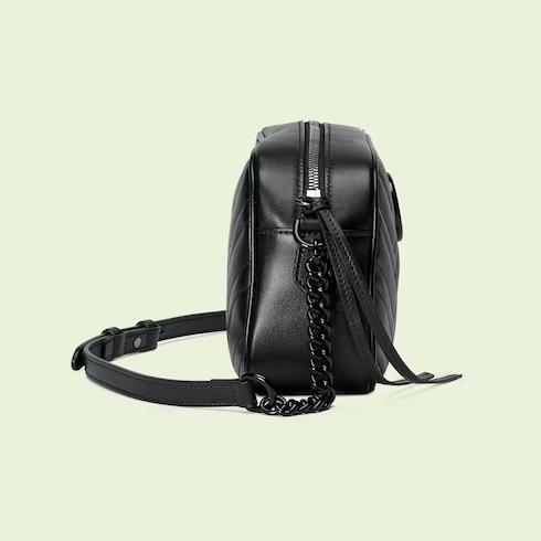 Túi Gucci GG Marmont Small Shoulder Bag Nữ Màu Đen Bóng