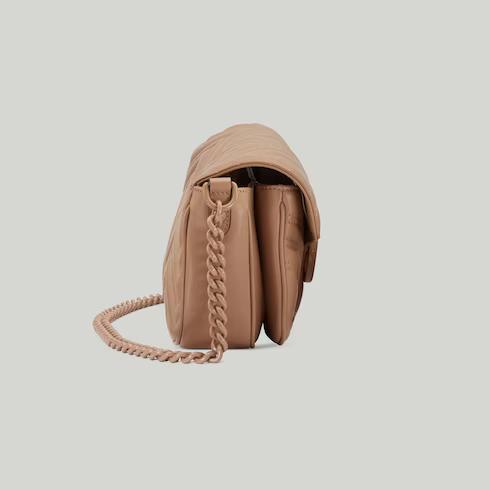 Túi Gucci GG Marmont Matelassé Shoulder Bag Nữ Màu Hồng Sữa