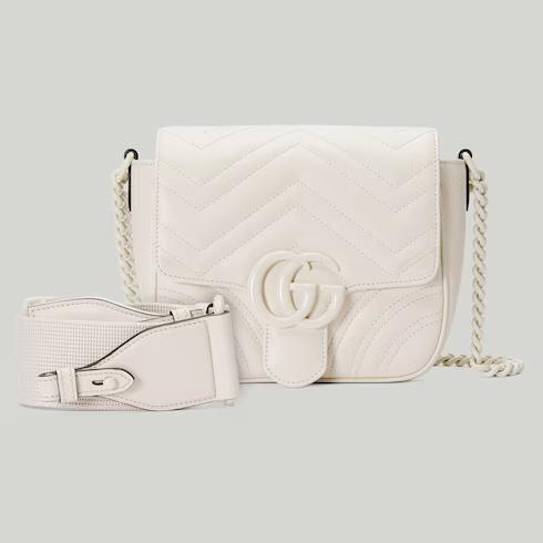 Túi Gucci GG Marmont Matelassé Mini Shoulder Bag Nữ Màu Trắng