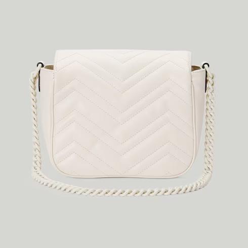 Túi Gucci GG Marmont Matelassé Mini Shoulder Bag Nữ Màu Trắng