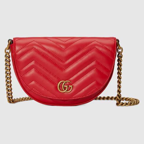 Túi Gucci GG Marmont Matelassé Chain Mini Bag Nữ Màu Đỏ