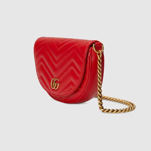 Túi Gucci GG Marmont Matelassé Chain Mini Bag Nữ Màu Đỏ