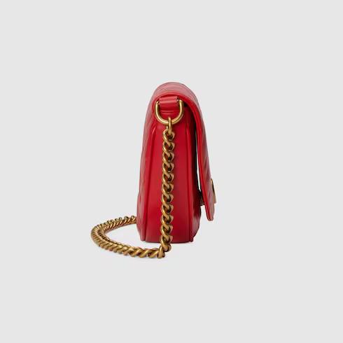 Túi Gucci GG Marmont Matelassé Chain Mini Bag Nữ Màu Đỏ