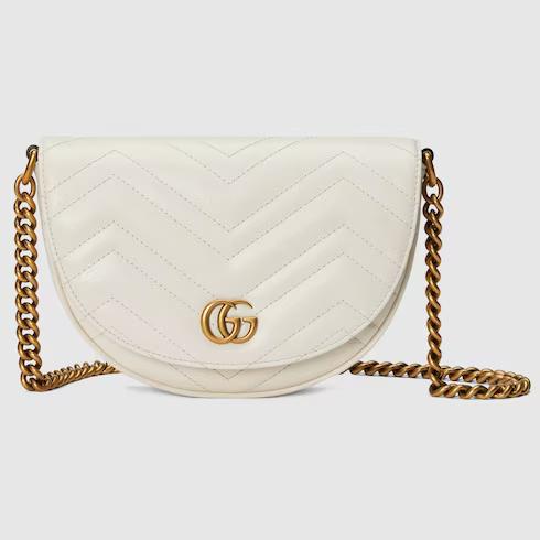 Túi Gucci GG Marmont Matelassé Chain Mini Bag Nữ Màu Trắng