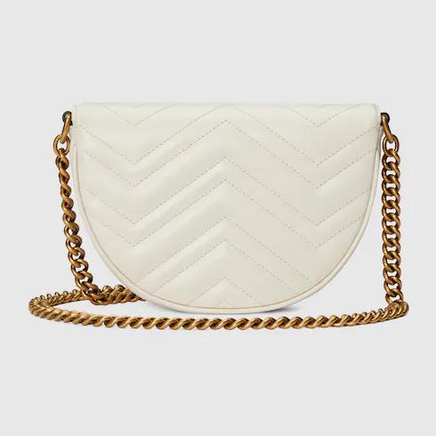 Túi Gucci GG Marmont Matelassé Chain Mini Bag Nữ Màu Trắng