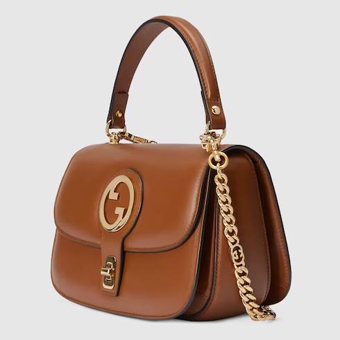 Túi Gucci Blondie Small Top Handle Bag Nữ Màu Nâu