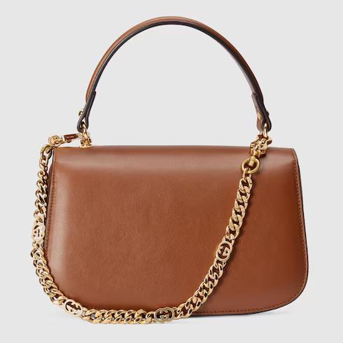 Túi Gucci Blondie Small Top Handle Bag Nữ Màu Nâu