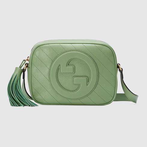 Túi Gucci Blondie Small Shoulder Bag Nữ Màu Xanh Lá Cây