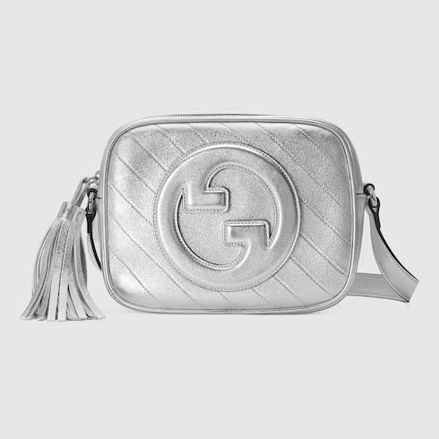 Túi Gucci Blondie Small Shoulder Bag Nữ Màu Bạc