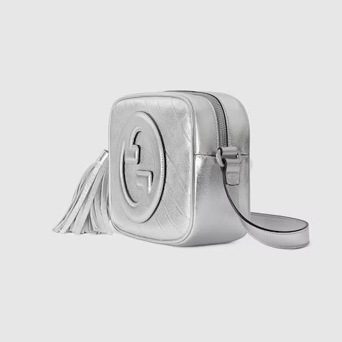 Túi Gucci Blondie Small Shoulder Bag Nữ Màu Bạc