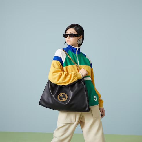 Túi Gucci Blondie Large Tote Bag Nữ Màu Đen