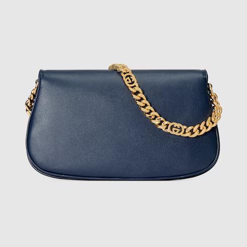 Túi Gucci Blondie Small Shoulder Bag Nữ Màu Xanh Dương