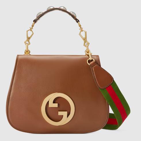 Túi Gucci Blondie Medium Top Handle Bag Nữ Màu Nâu