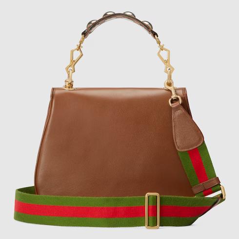 Túi Gucci Blondie Medium Top Handle Bag Nữ Màu Nâu