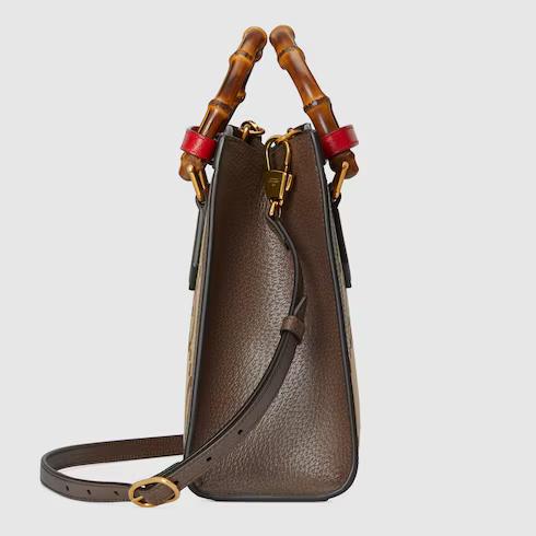 Túi Gucci Diana Jumbo Gg Small Tote Bag Nữ Màu Nâu