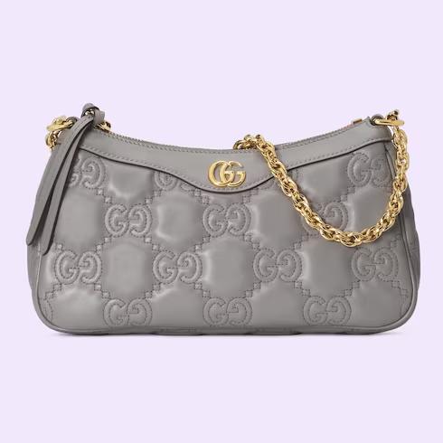 Túi Gucci GG Matelassé Handbag Nữ Màu Xám