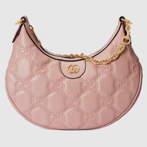 Túi Gucci GG Matelassé Small Shoulder Bag Nữ Màu Hồng Phấn