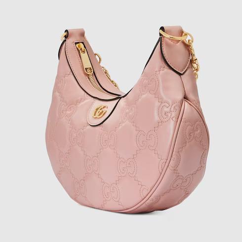 Túi Gucci GG Matelassé Small Shoulder Bag Nữ Màu Hồng Phấn