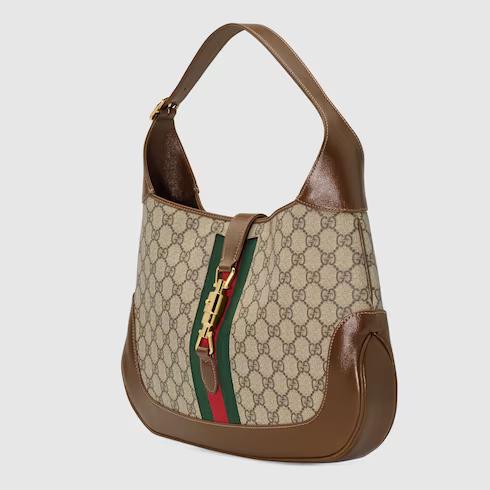 Túi Gucci Jackie 1961 Medium Shoulder Bag Nữ Màu Xám Nâu