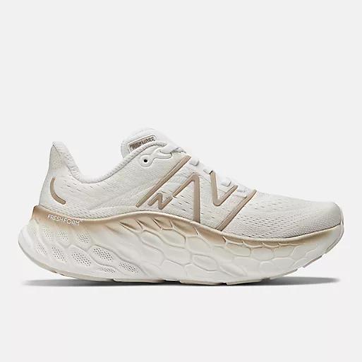 Giày New Balance Fresh Foam X More V4 Nữ Màu Trắng Vàng Đồng