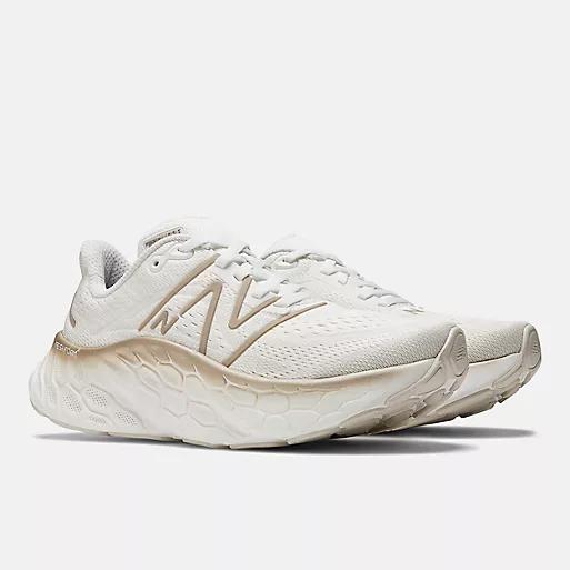 Giày New Balance Fresh Foam X More V4 Nữ Màu Trắng Vàng Đồng