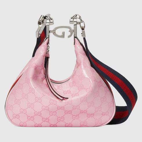 Túi Gucci Attache Small Shoulder Bag Nữ Màu Hồng