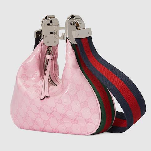 Túi Gucci Attache Small Shoulder Bag Nữ Màu Hồng