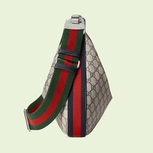 Túi Gucci Attache Medium Shoulder Bag Nữ Màu Be Xanh Dương