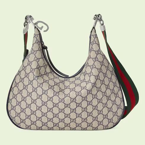 Túi Gucci Attache Medium Shoulder Bag Nữ Màu Be Xanh Dương