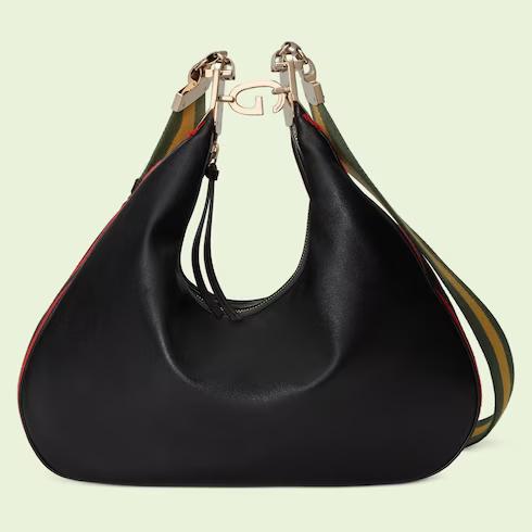 Túi Gucci Attache Medium Shoulder Bag Nữ Màu Đen