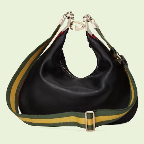 Túi Gucci Attache Medium Shoulder Bag Nữ Màu Đen