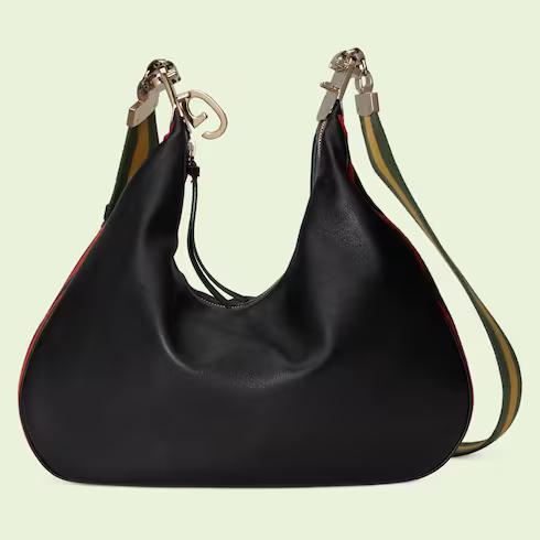 Túi Gucci Attache Medium Shoulder Bag Nữ Màu Đen