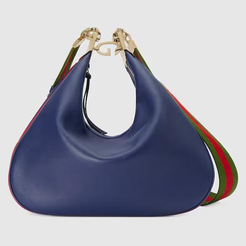 Túi Gucci Attache Medium Shoulder Bag Màu Xanh Dương