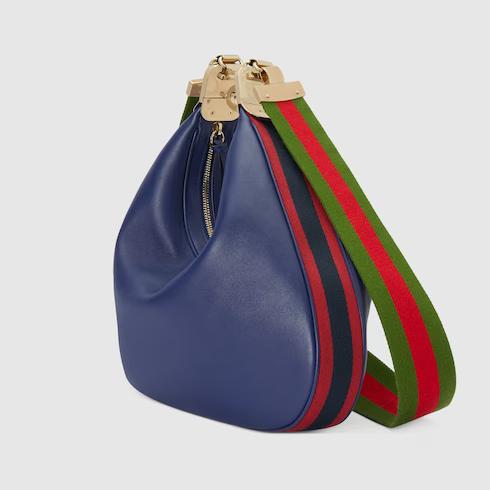 Túi Gucci Attache Medium Shoulder Bag Màu Xanh Dương