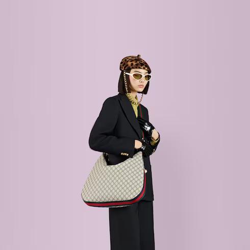 Túi Gucci Attache Maxi Shoulder Bag Nữ Màu Nâu