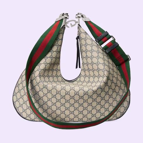 Túi Gucci Attache Maxi Shoulder Bag Nữ Màu Nâu