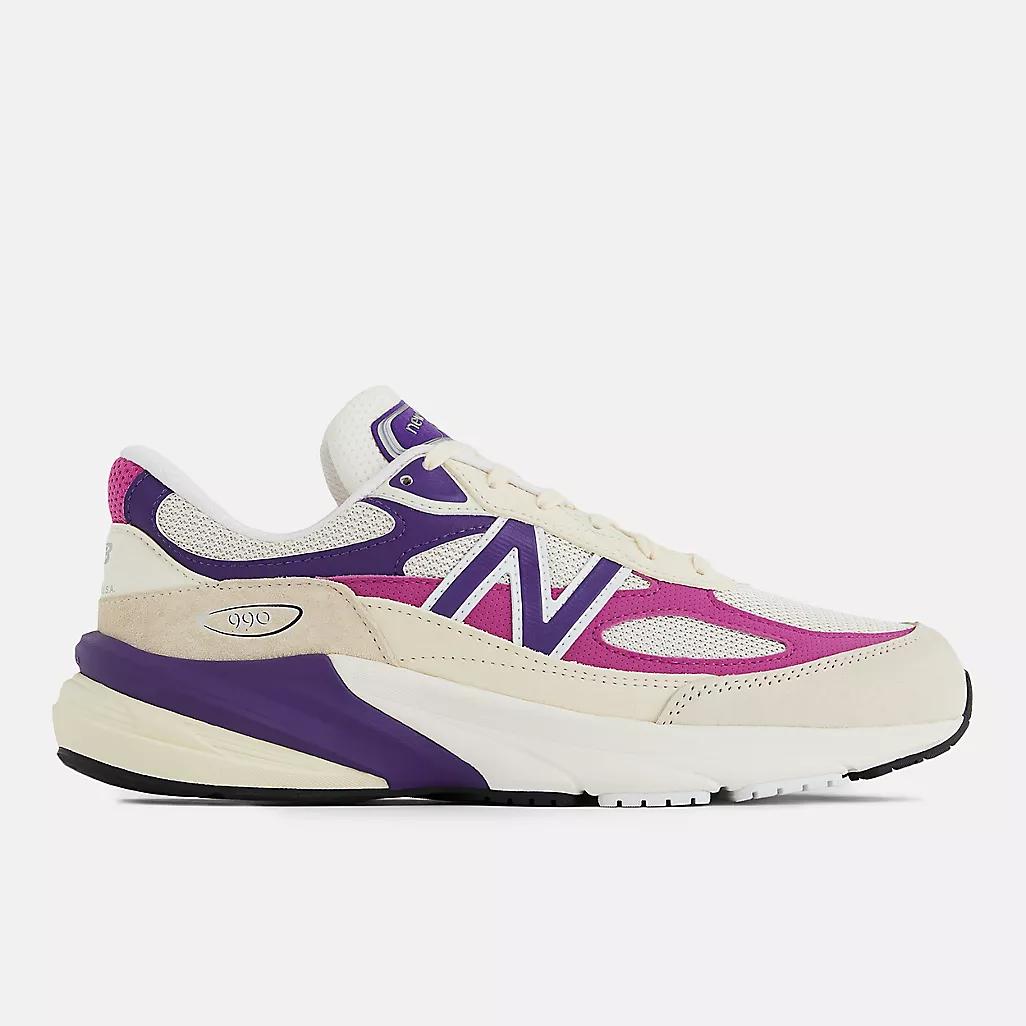 Giày New Balance Made In Usa 990V6 Nữ Màu Trắng Hồng Tím