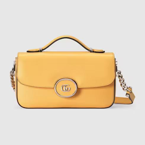 Túi Gucci Petite Gg Mini Shoulder Bag Nữ Màu Vàng