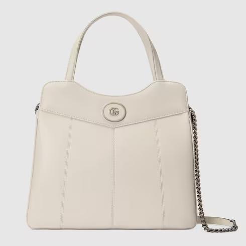 Túi Gucci Petite Gg Medium Tote Bag Nữ Màu Trắng