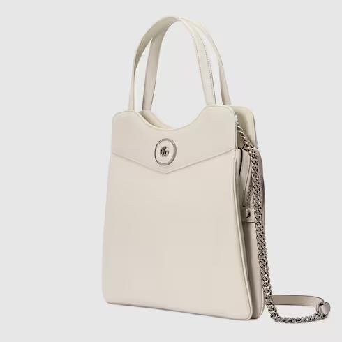 Túi Gucci Petite Gg Medium Tote Bag Nữ Màu Trắng