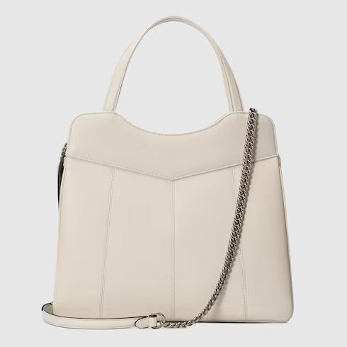 Túi Gucci Petite Gg Medium Tote Bag Nữ Màu Trắng