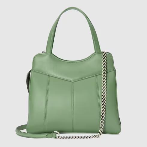 Túi Gucci Petite Gg Small Tote Bag Nữ Màu Xanh Lá Cây