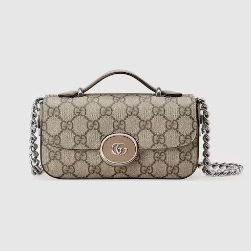 Túi Gucci Petite Gg Mini Bag Nữ Màu Nâu Be