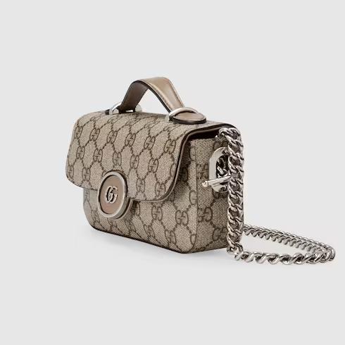 Túi Gucci Petite Gg Mini Bag Nữ Màu Nâu Be